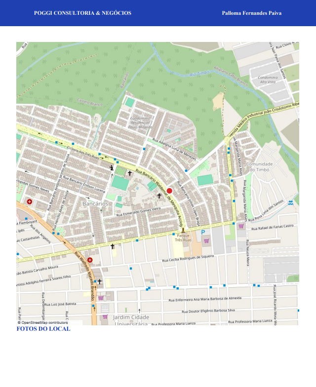 Página 5 do plano de negócios em PDF — Localização — mapa e fotos do local